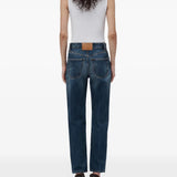 Blue jeans, front view