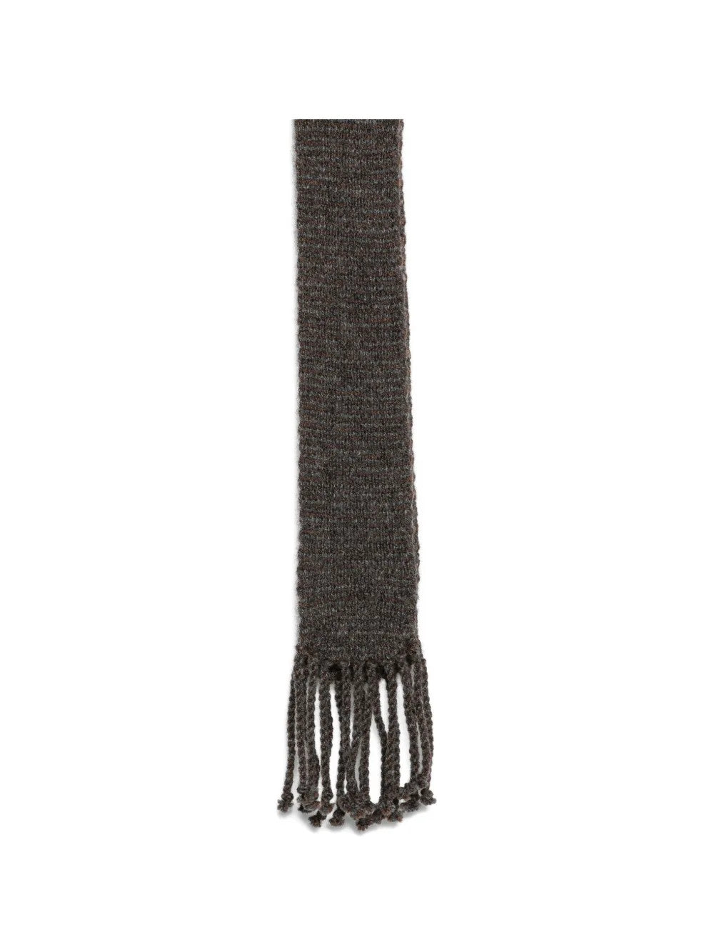 Grey scarf, front view