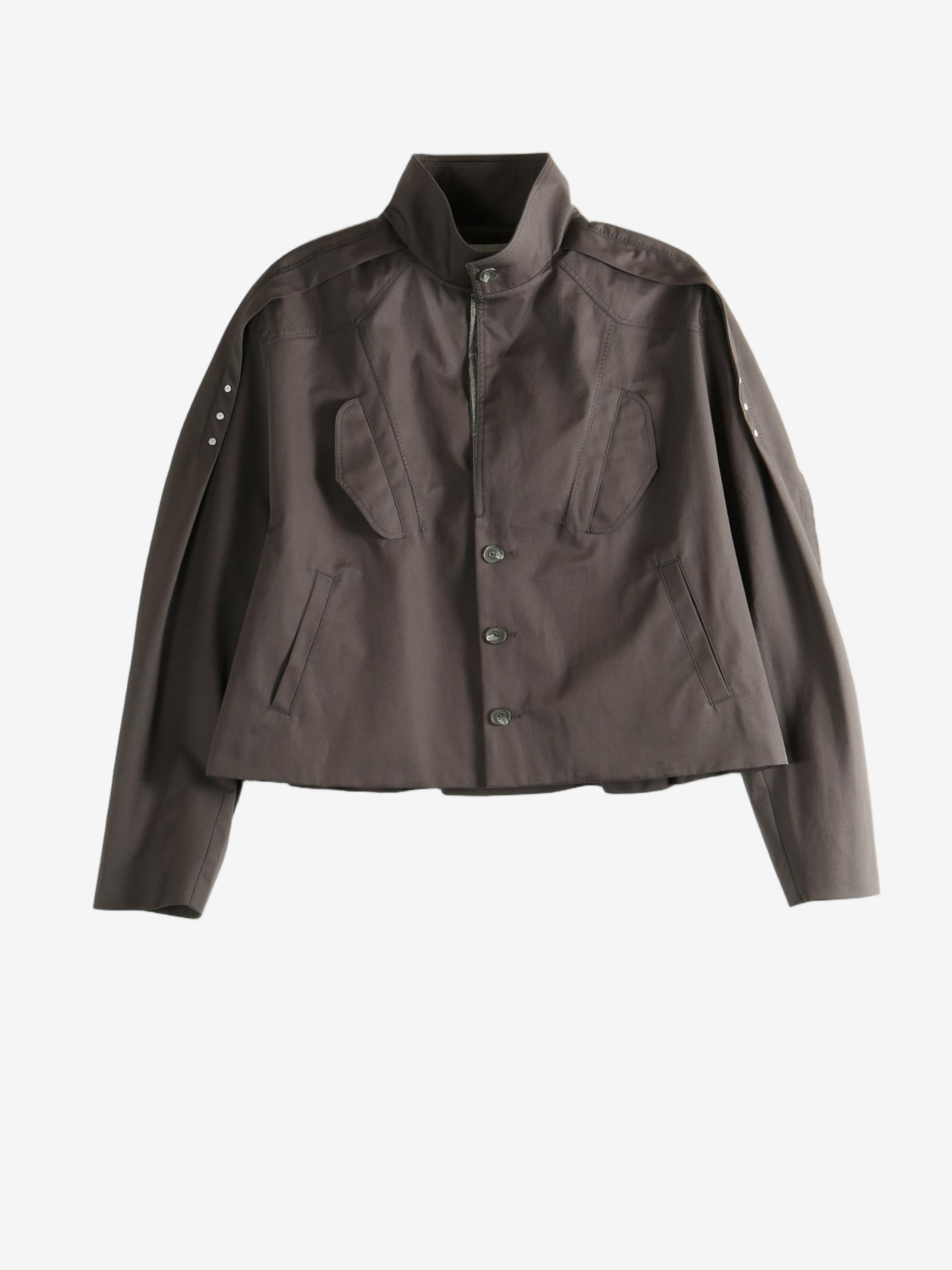 Brown jacket, front view