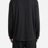 Black t-shirt, full body view