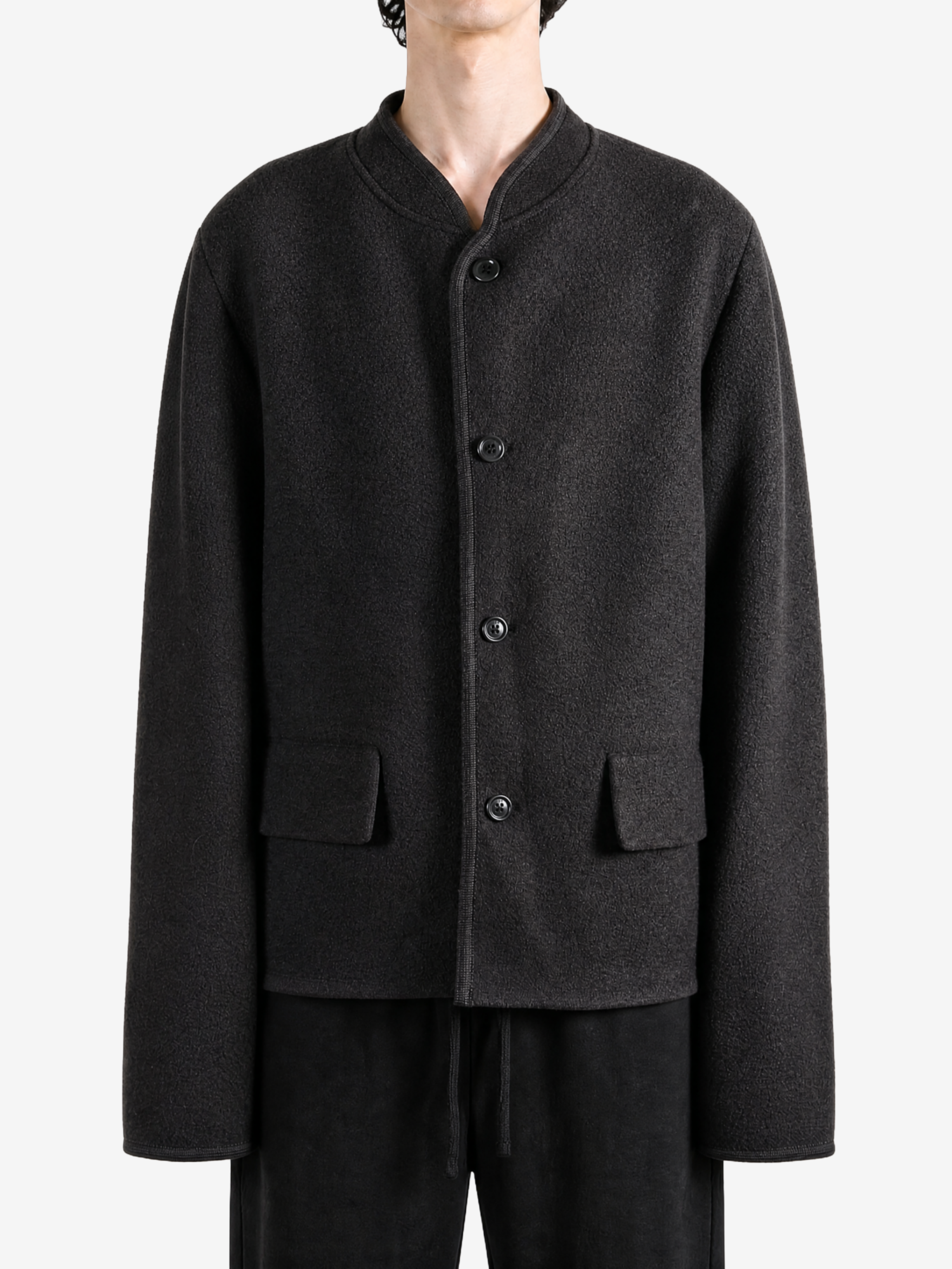 Black jacket, full body view