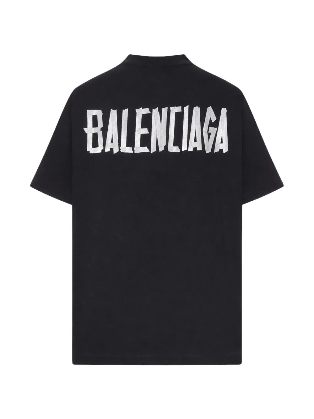 Black t-shirt, back view