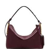 Burgundy bag, front view