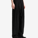 ZIGGY CHEN - Men Wide-Leg Trousers With Pull Tabs Pants