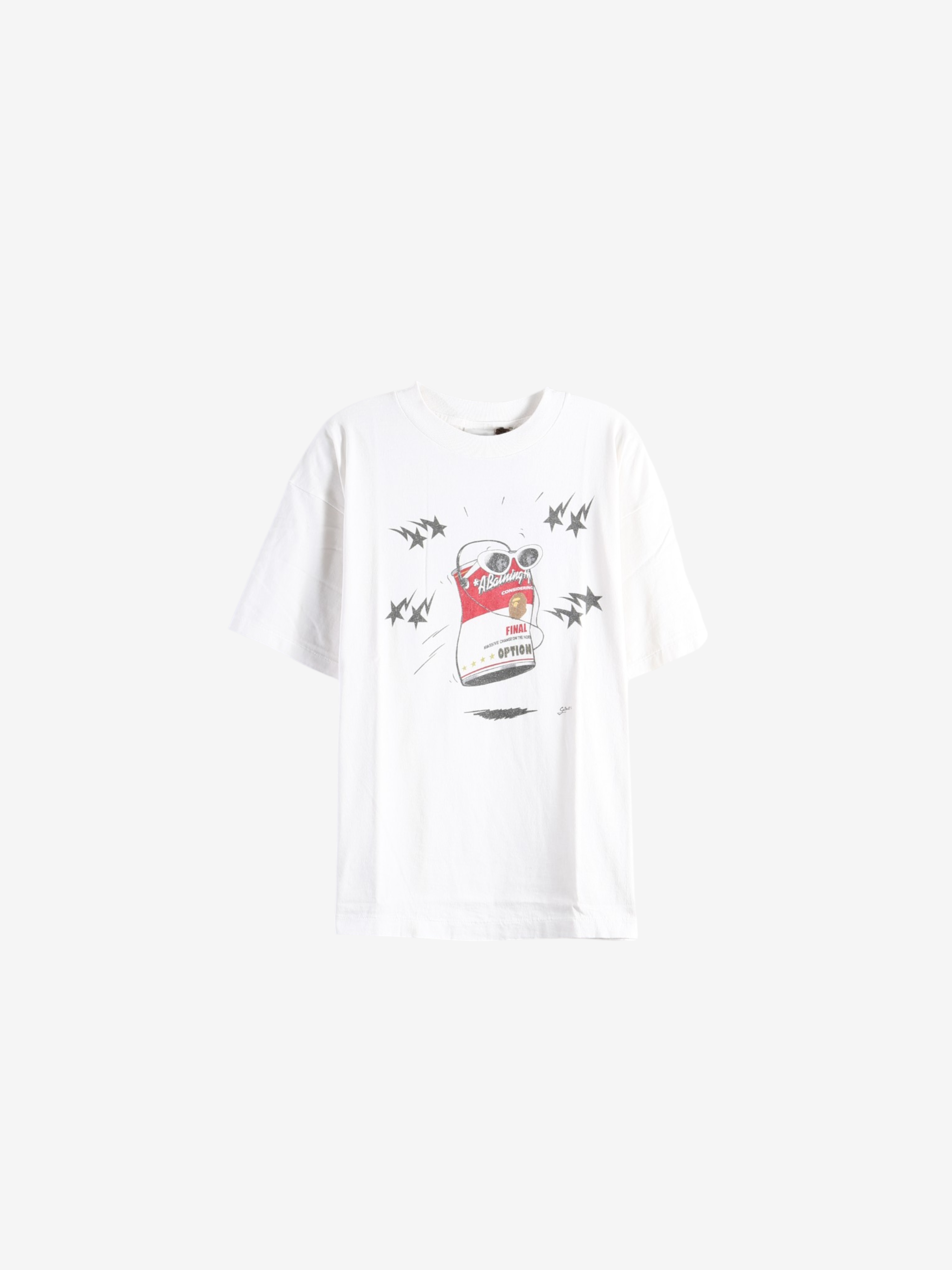 White t-shirt, front view