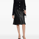 Black knitwear, full body view