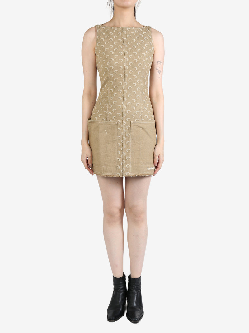 MARINE SERRE - Women Moon Jacquard Twill Mini Dress