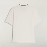 White t-shirt, back view