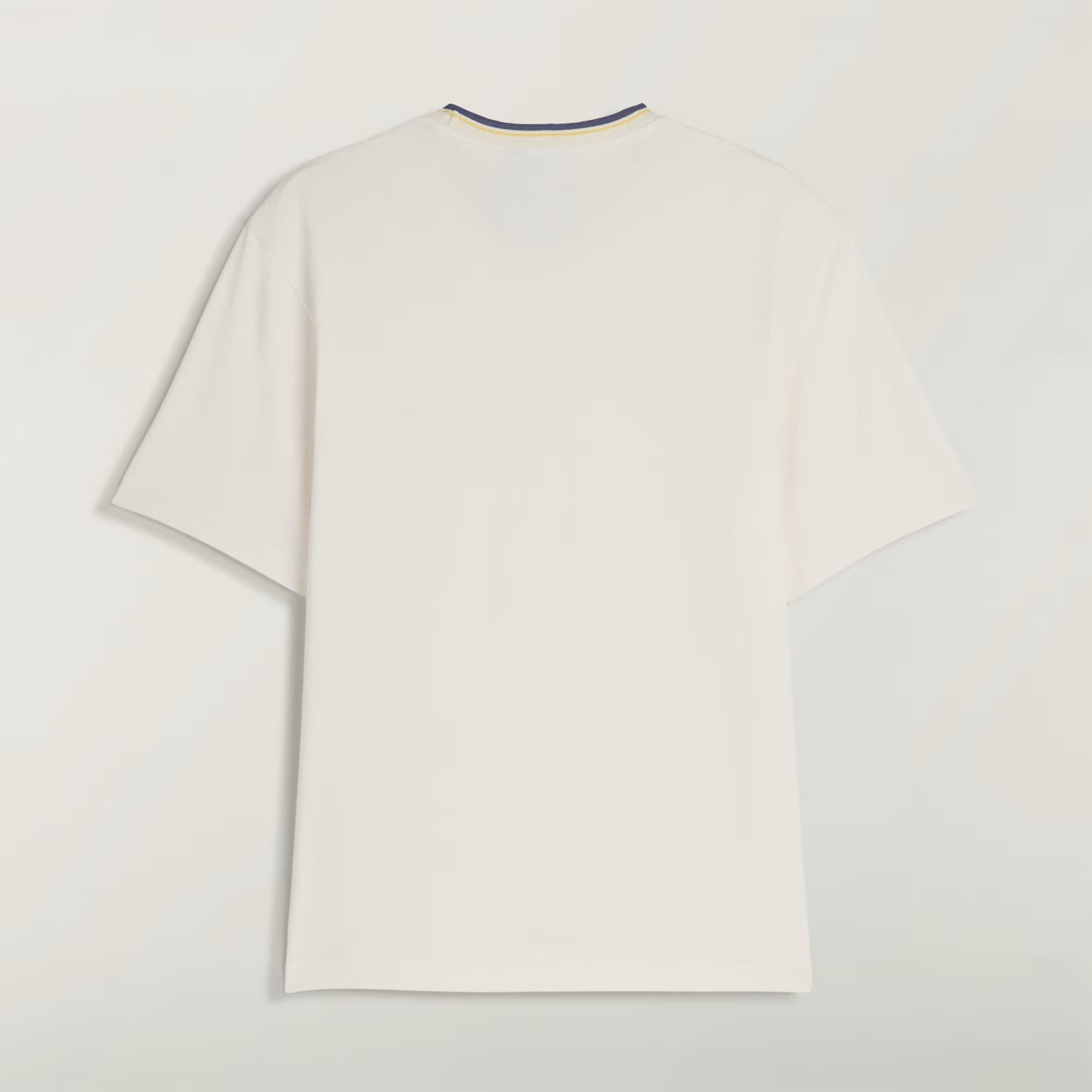 White t-shirt, back view