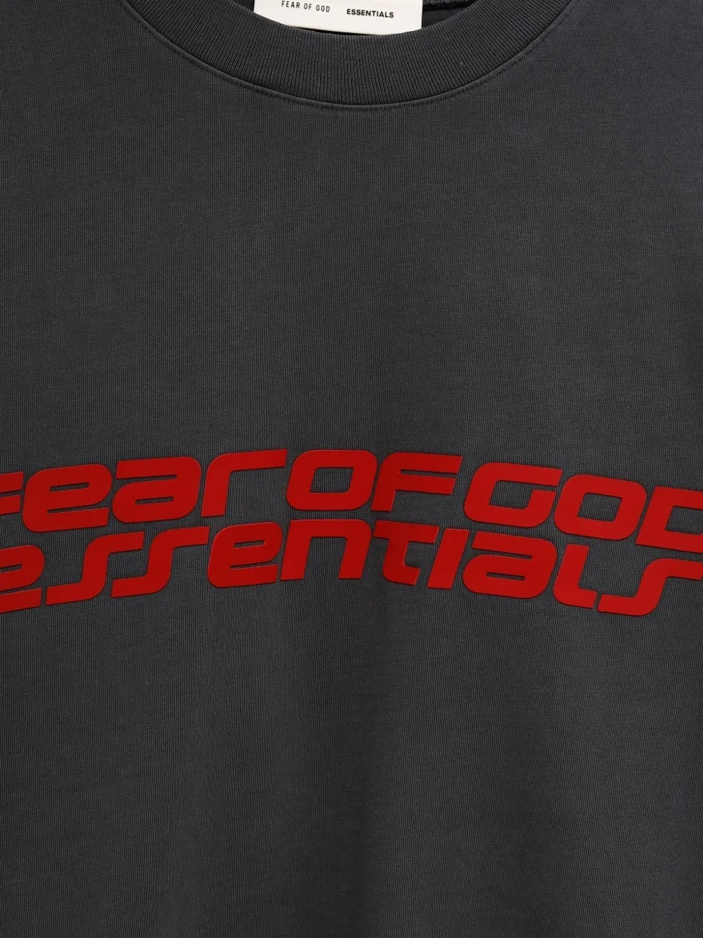 Close up of grey t-shirt,showing texture of the cotton fabric