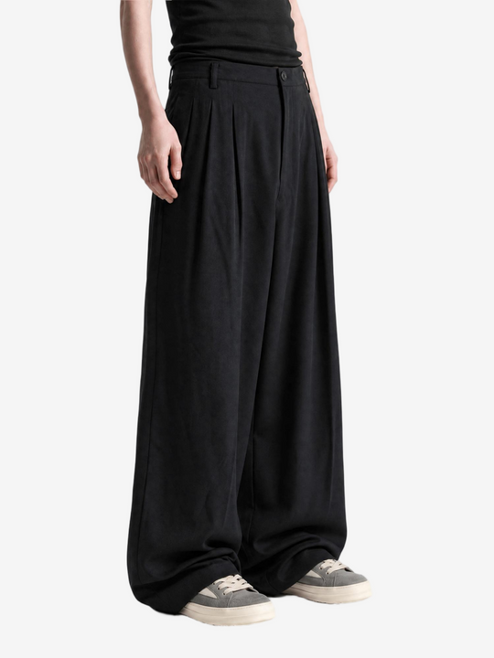 Black pants, full body view