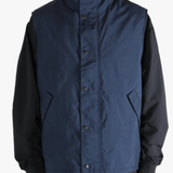 Blue tops worn by a person, showing the tops fit
