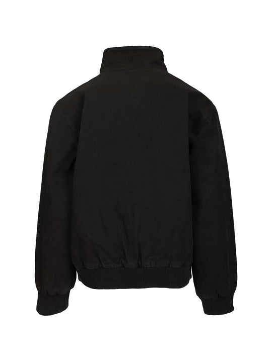 Black jacket, back view