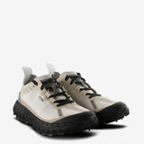 Tan sneakers, side view