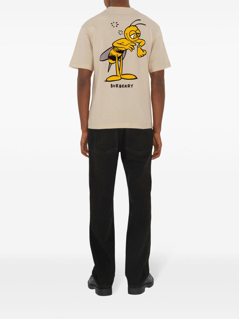 BURBERRY - Men Bee Graphic Core Fit T-shirt