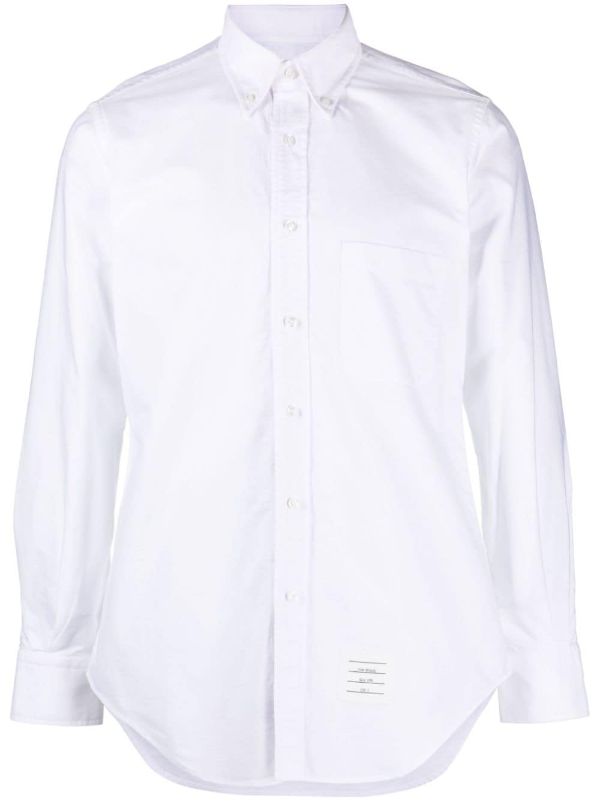 THOM BROWNE - Men Classic Oxford Shirt With Grosgrain Placket