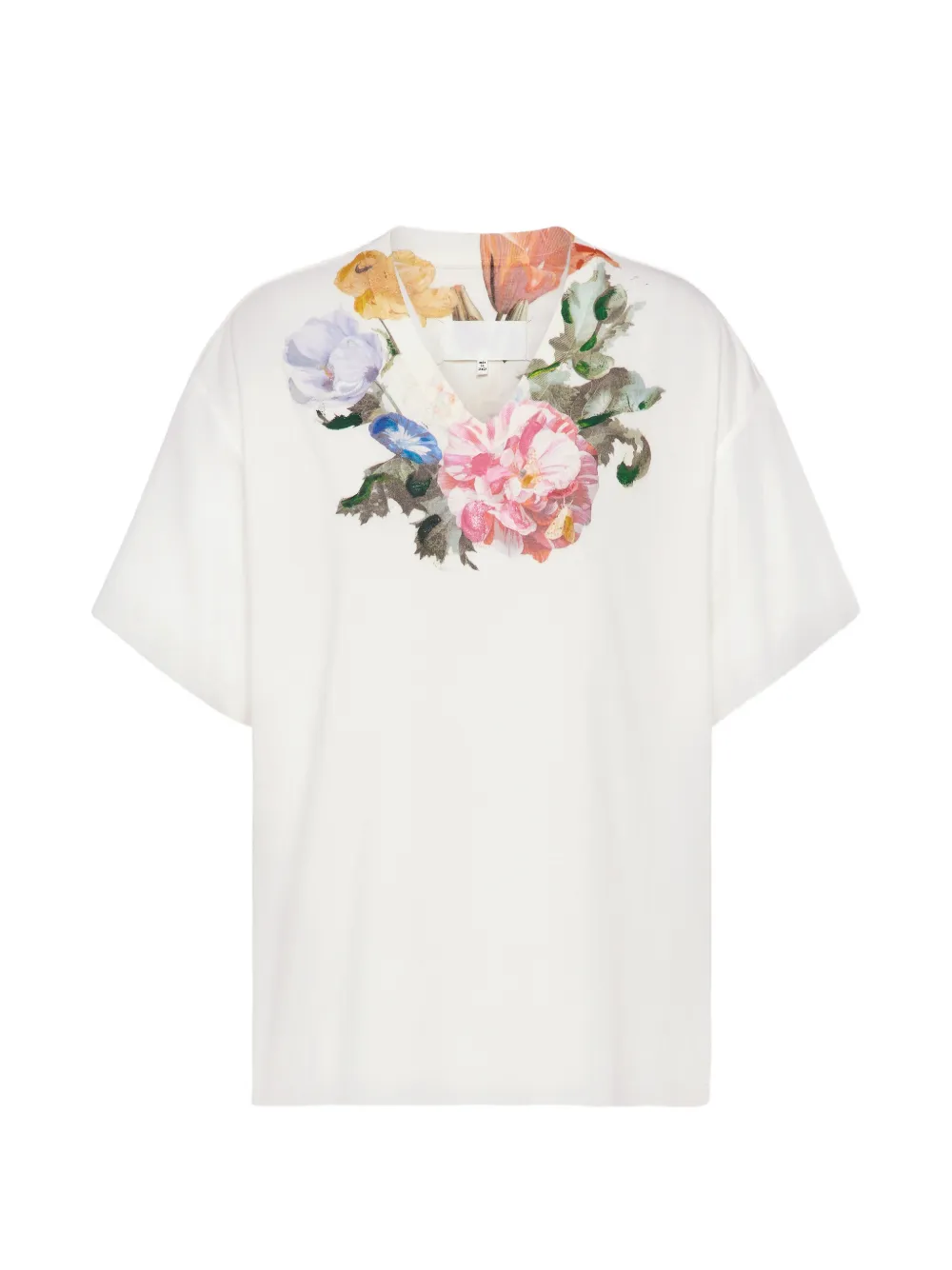 White t-shirt, front view