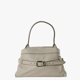 Tan bag, front view