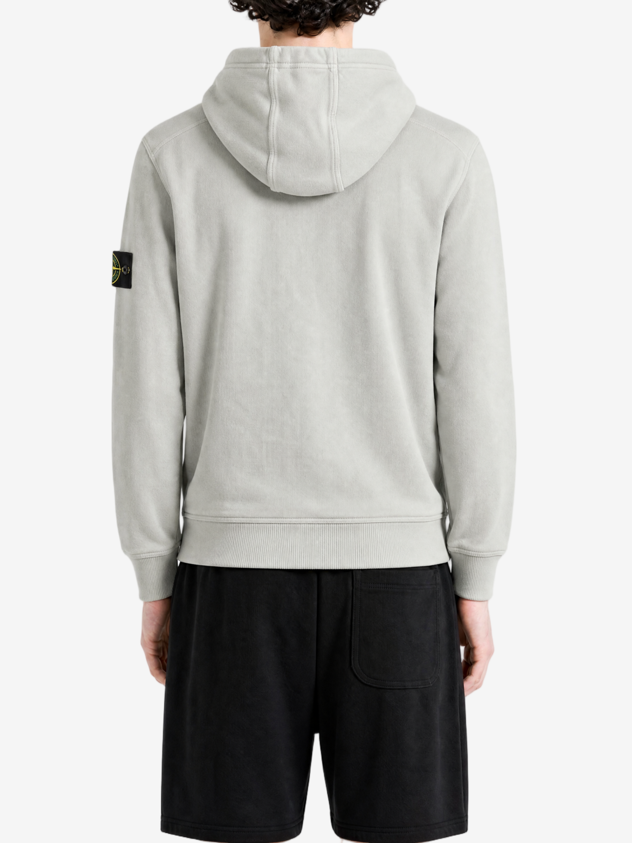 Grey hoodie, full body view