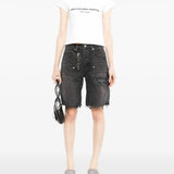 Black short, full body view