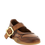 Brown shoes, front view