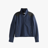 Navy jacket, front view