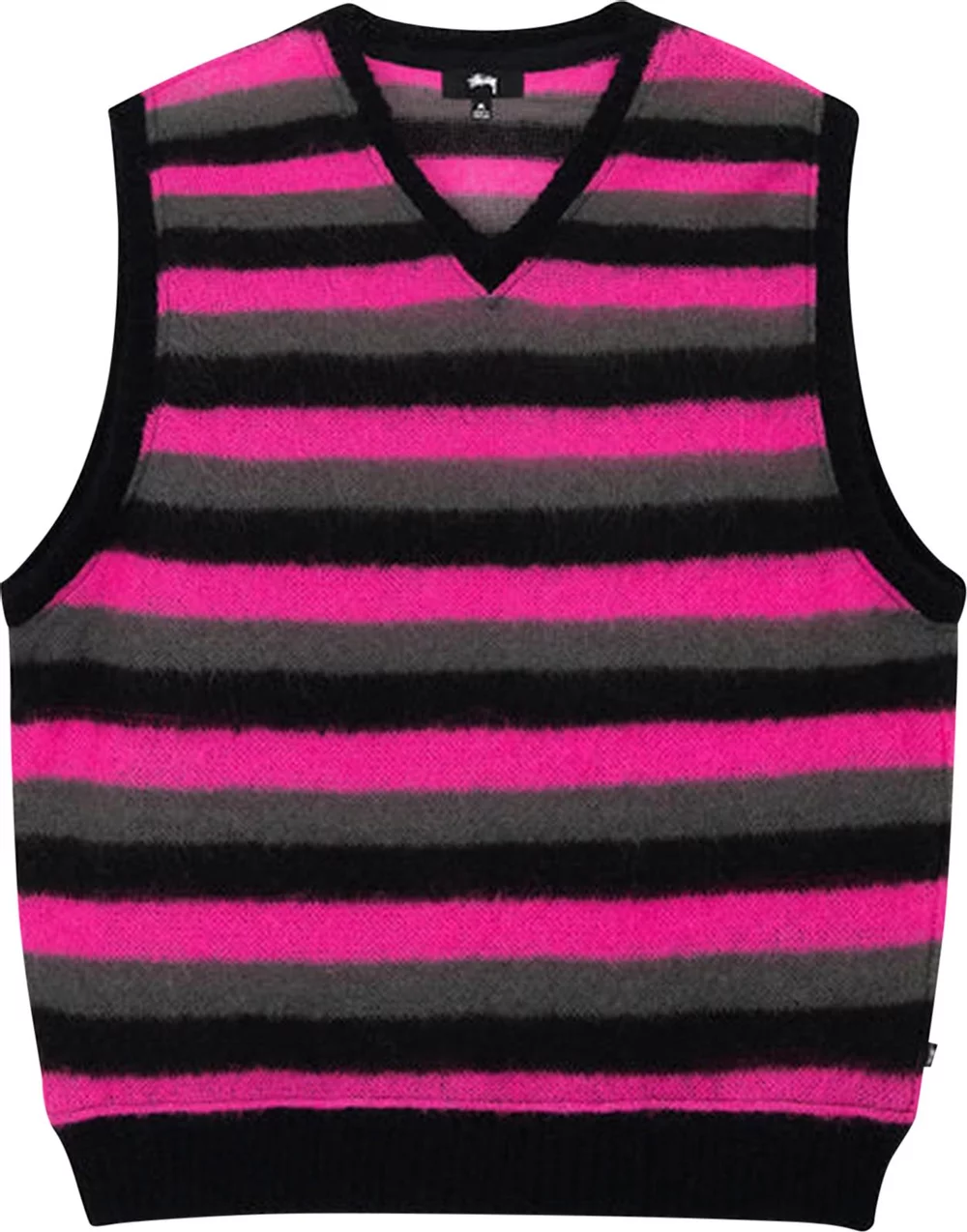 STUSSY - Men Striped Sweater Vest