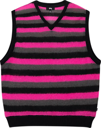 STUSSY - Men Striped Sweater Vest