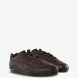 Brown shoes, front view