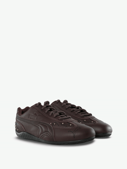 Brown shoes, front view