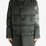 Black jacket worn by a person, showing the jacket's fit