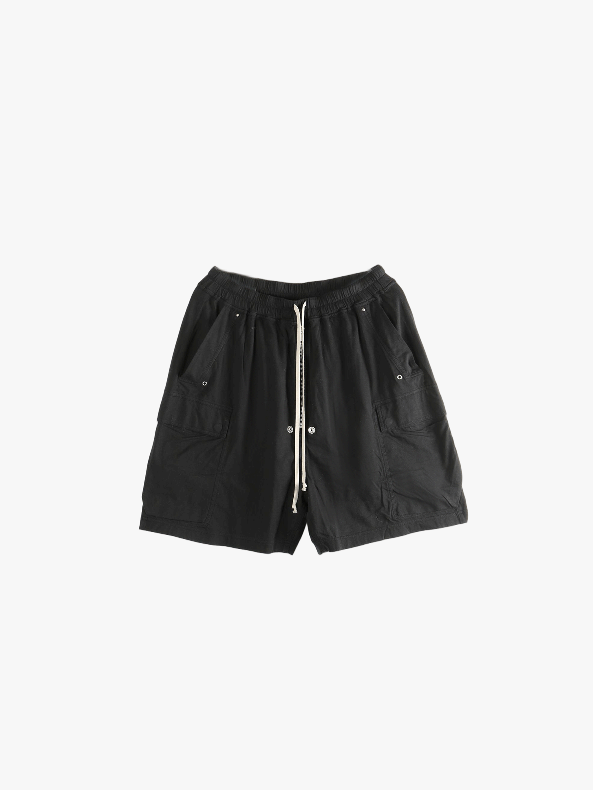 Black shorts, front view