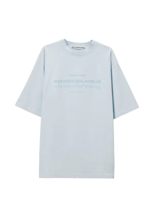 Blue t-shirt, front view