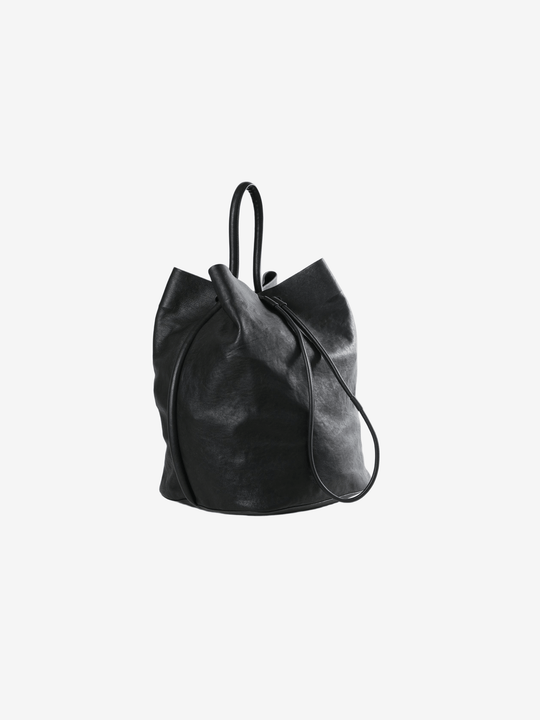 black bags, back view