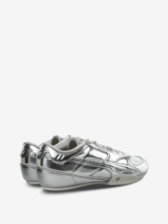 Grey shoes, side view