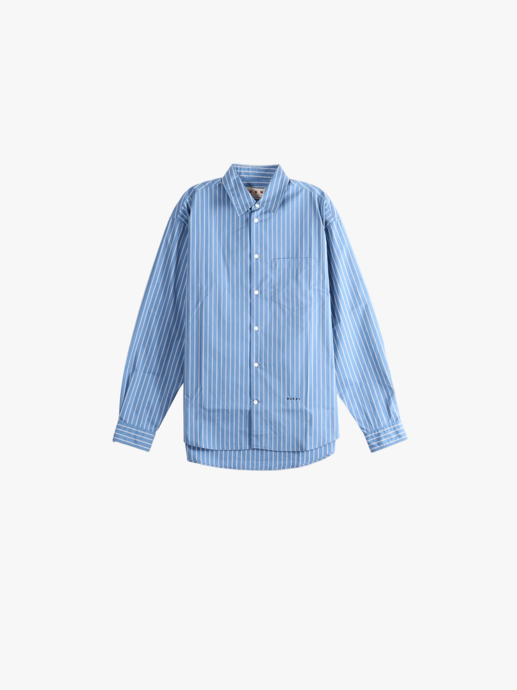 Blue shirt, front view