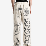 HELLSTAR - Unisex Graffiti Mirror Face Sweatpants