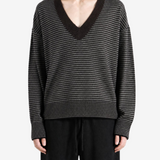 Black knitwear, full body view