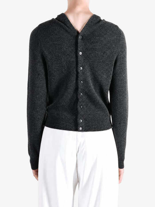 Grey knitwear, full body view