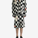 Black cardigan, full body view