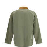 Green jacket, back view