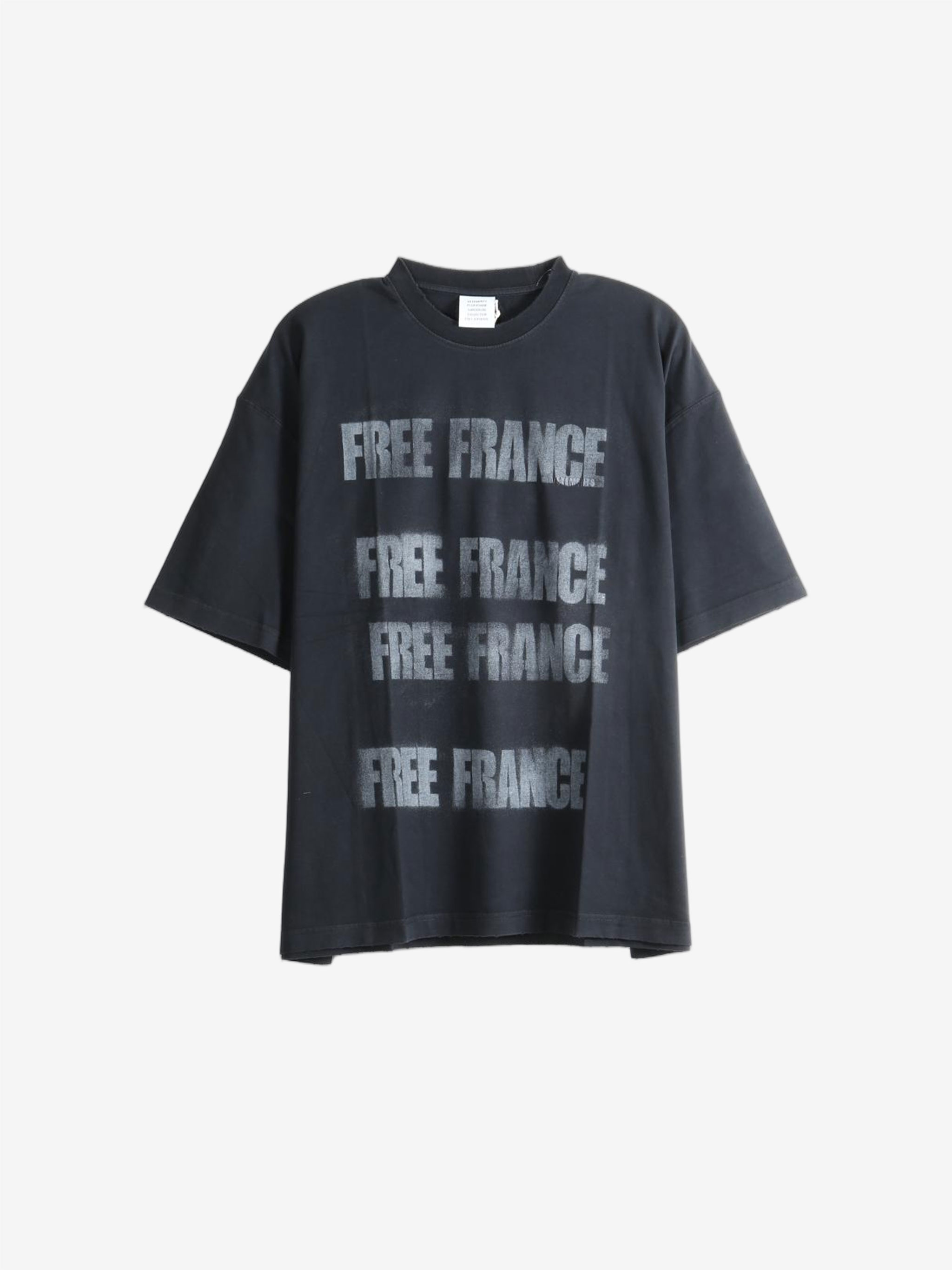 Black t-shirt, front view