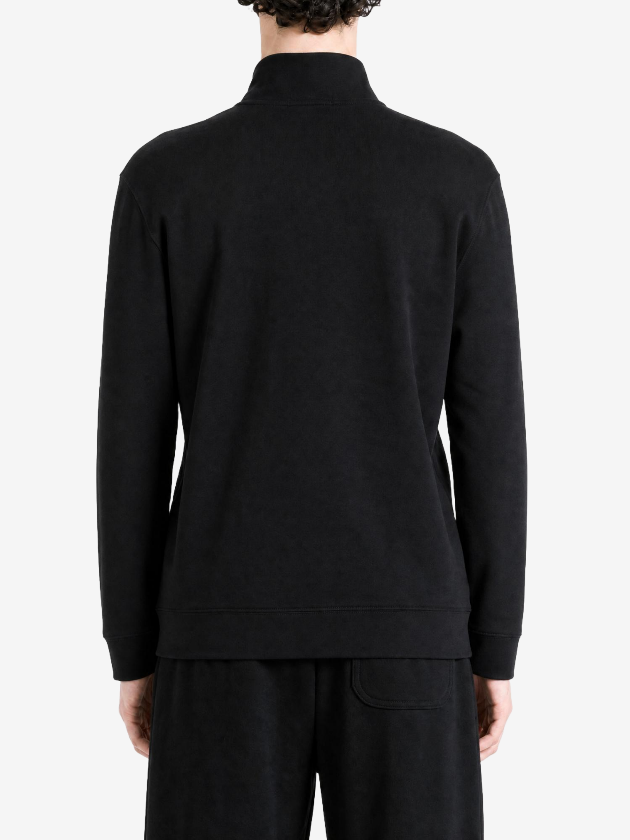 Black hoodie, front view