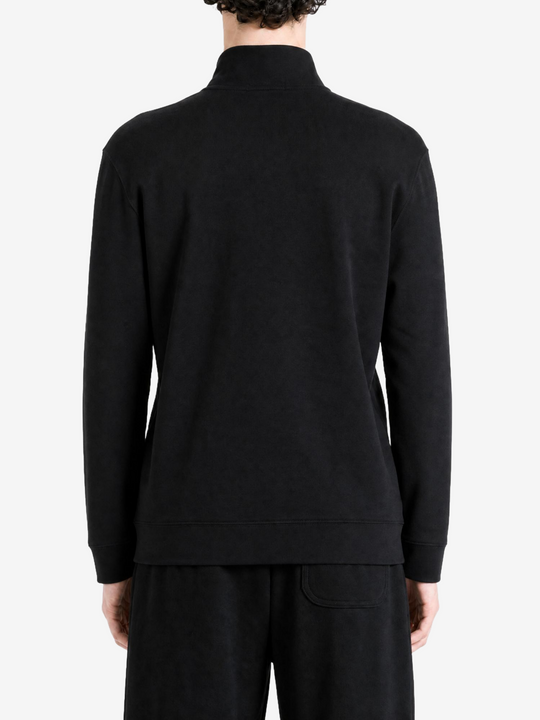 Black hoodie, front view