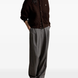 Brown jacket, full body view