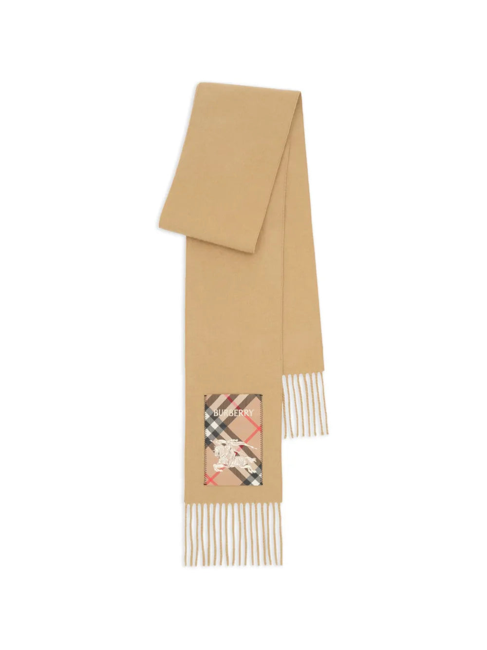 Tan scarf, front view