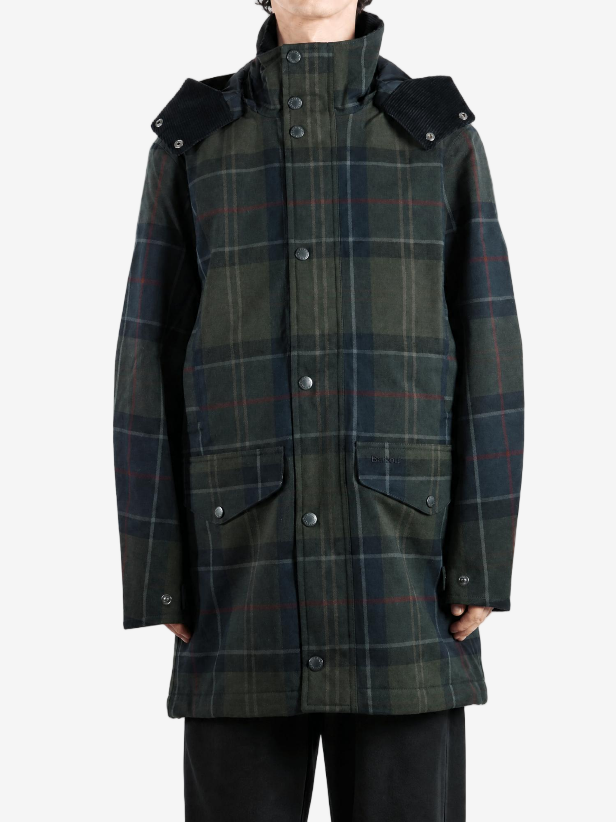 Green jacket, full body view