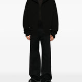 Black hoodie, full body view