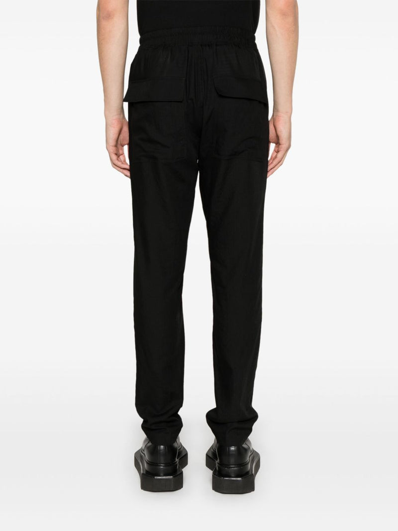 RICK OWENS - Men Drawstring Slim Long Pantaloni