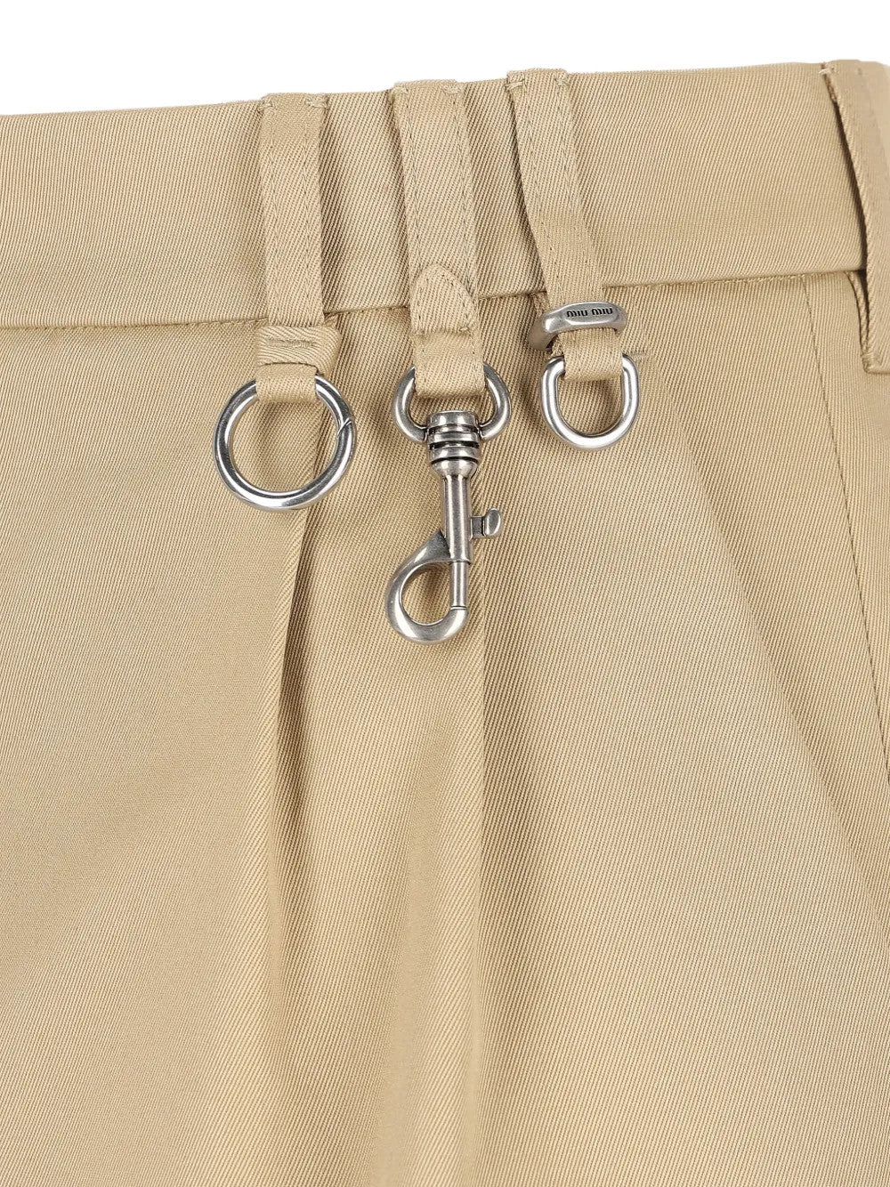 Close up of Tan skirt, showing detail